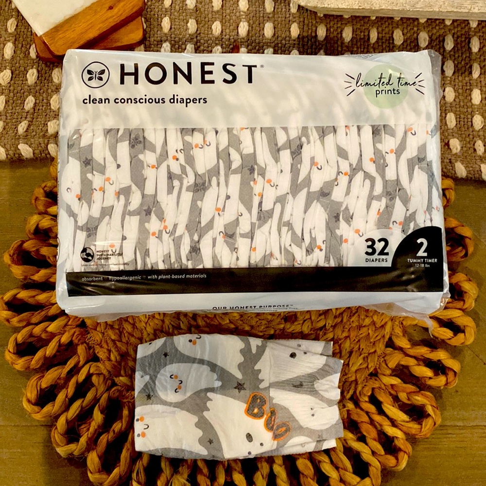 Honest Diapers- Hey Boo Limited Time Ghost Print